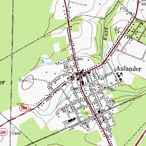 Topographic Map of Metropolitan Interdenominational Church of God, NC