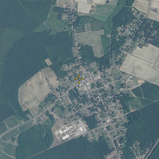 Aerial/Satellite Image of Metropolitan Interdenominational Church of God, NC