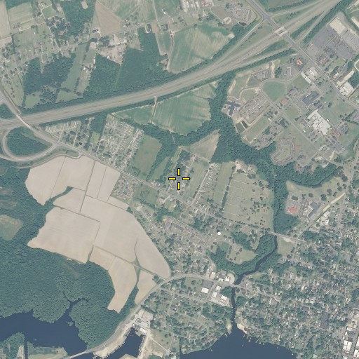 Aerial/Satellite Image of Saint Mark Mobile Home Park, NC