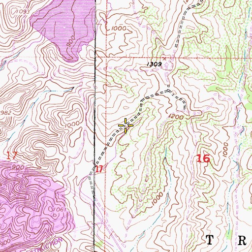 Topographic Map of Trabuco, CA