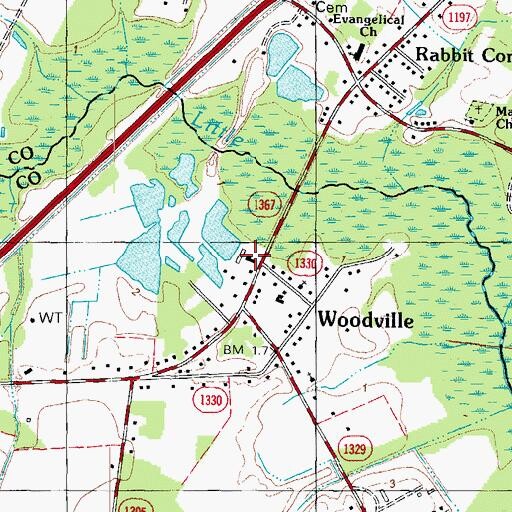 Topographic Map of South Haven Manor, NC