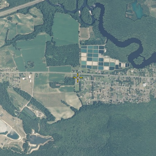 Aerial/Satellite Image of First Assembly of God Church, NC