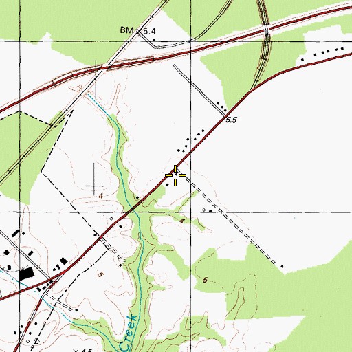 Topographic Map of Kingdom Hall of Jehovahs Witnesses, NC