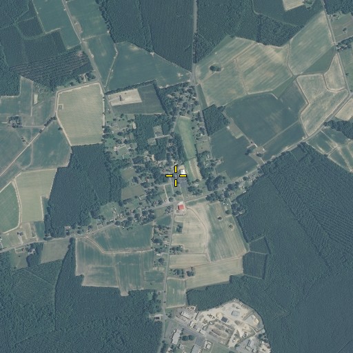 Aerial/Satellite Image of Union Baptist Church, NC