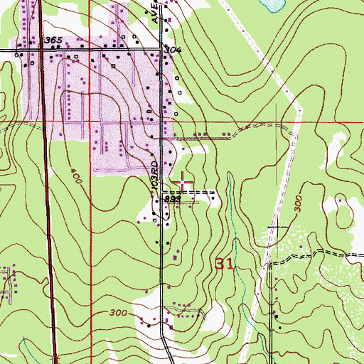 Topographic Map of Zion Lutheran School, WA