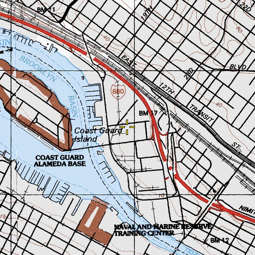 Topographic Map of Beacon Day School, CA