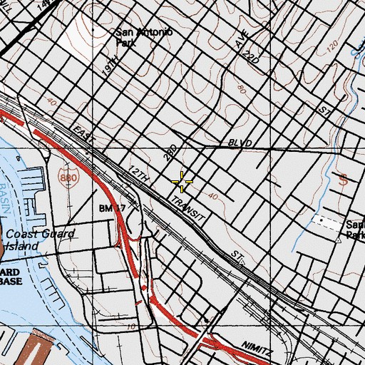 Topographic Map of Agness Memorial Christian Academy, CA
