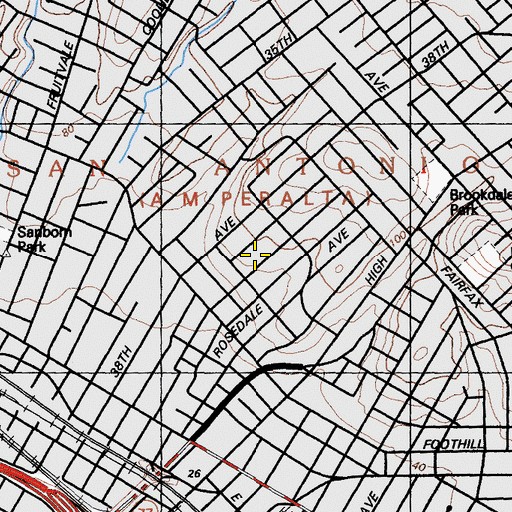Topographic Map of Learning Without Limits School, CA