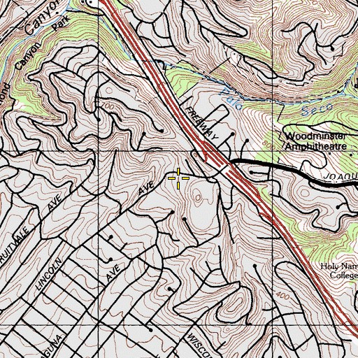 Topographic Map of Growing Light Montessori School, CA