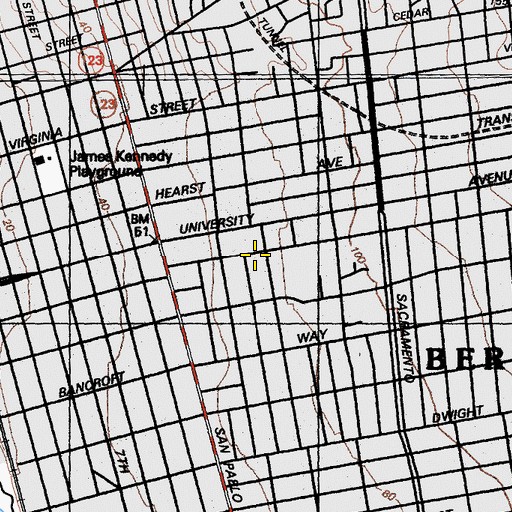 Topographic Map of Abelian Group Math School, CA