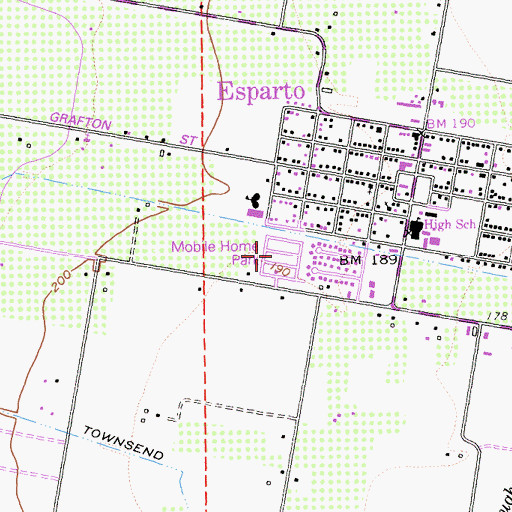 Topographic Map of Country Villa Estates, CA
