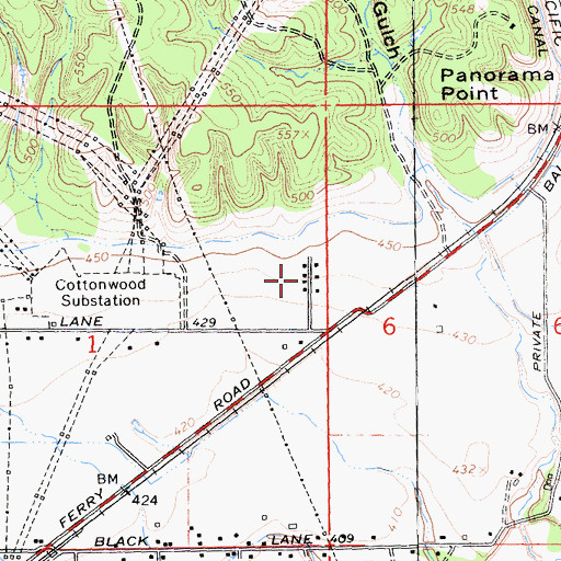 Topographic Map of Amberwood Mobile Home Park, CA