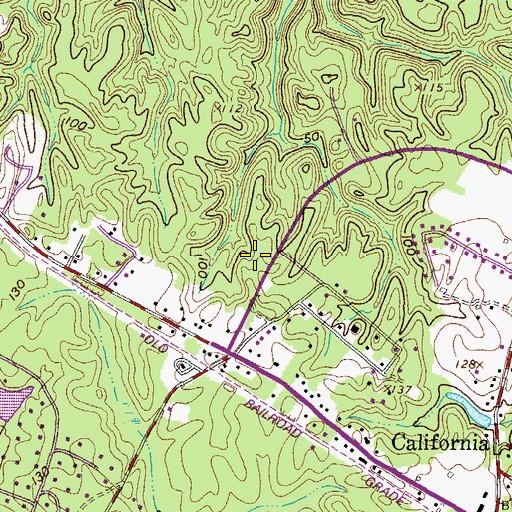 Topographic Map of Patuxent River Assembly of God, MD