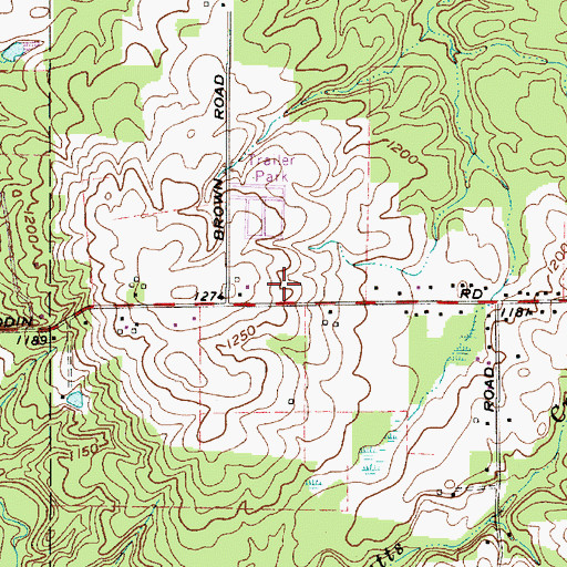 Topographic Map of Maple Ridge Community, OH