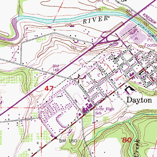 Topographic Map of Church of Jesus Christ of Latter Day Saints, OR