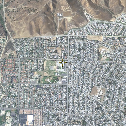 Aerial/Satellite Image of Valley View Junior High School, CA