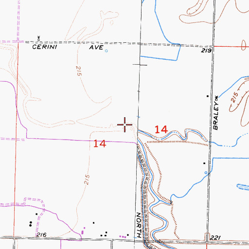 Topographic Map of Van Ness Slough, CA