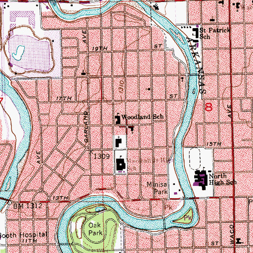 Topographic Map of Faith Temple Church, KS