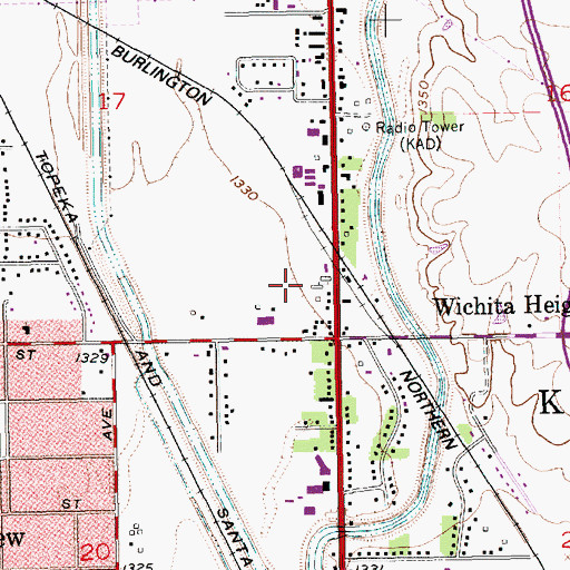 Topographic Map of Chisholm Creek Utility Authority Wastewater Treatment Plant, KS