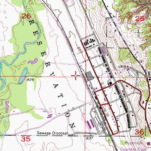 Topographic Map of Camp Dodge, IA