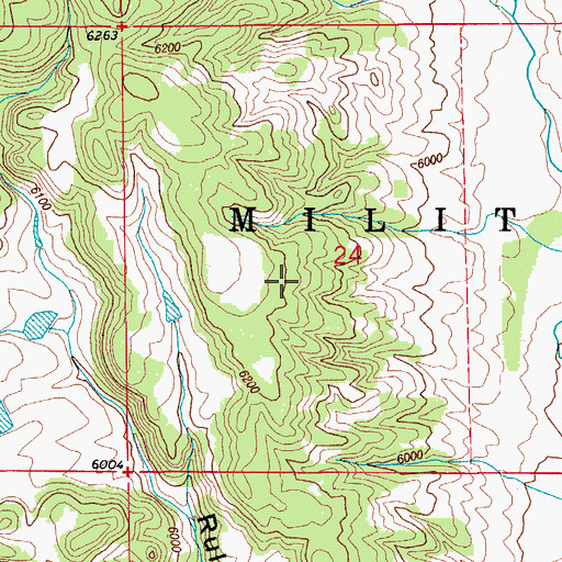 Topographic Map of Fort Carson, CO