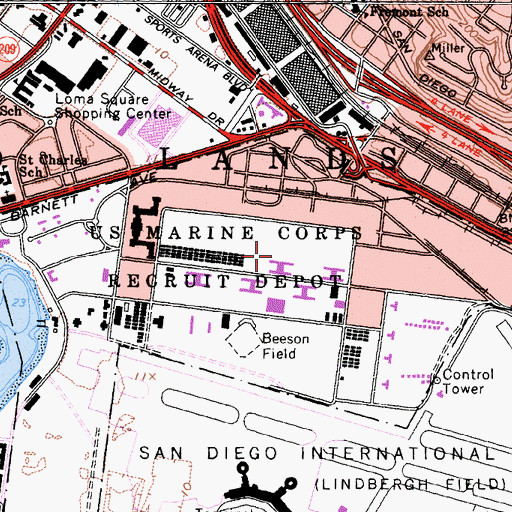 mcrd san diego map Marine Corps Recruit Depot San Diego Ca mcrd san diego map