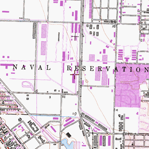 Topographic Map of Naval Base Ventura County, CA