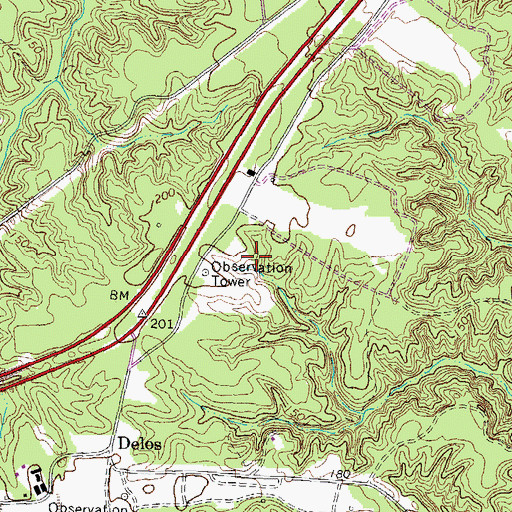 Topographic Map of Fort A P Hill, VA