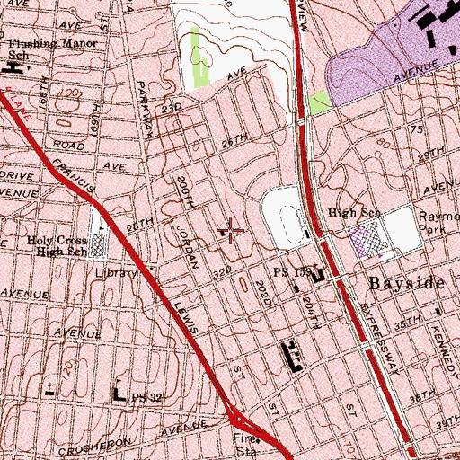 Topographic Map of Good Shepherd Lutheran Church, NY