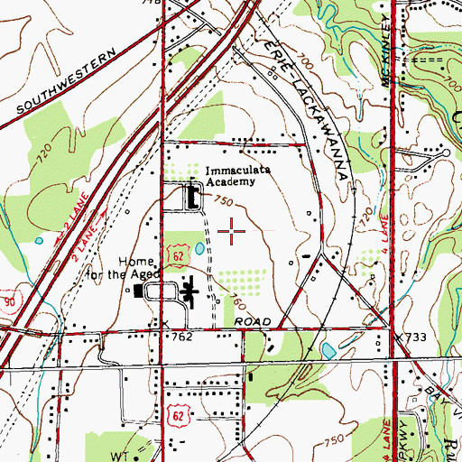 Topographic Map of Bogel Hall, NY