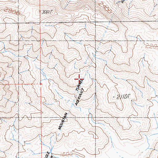 Topographic Map of West Eagle Mountain Tunnel, CA
