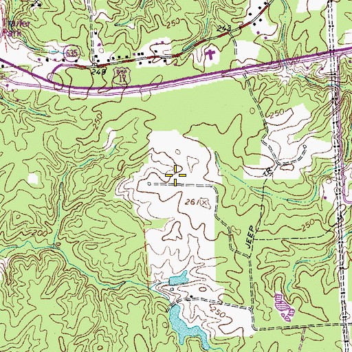 Topographic Map of Ninetyfive Commerce Place, VA