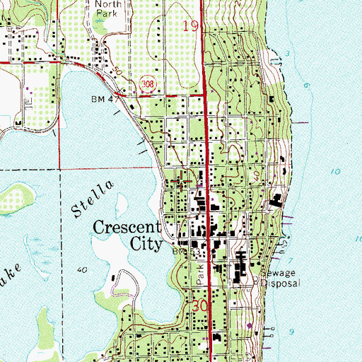 Topographic Map of Union Bethel American Methodist Episcopal Church, FL