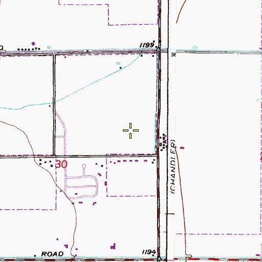 Topographic Map of The Home Place, AZ