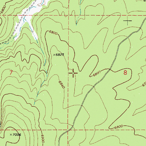 Topographic Map of Fish and Game, AZ
