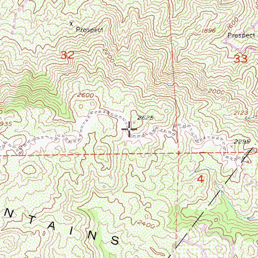 Topographic Map of Wildomar Truck Trail, CA
