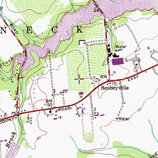 Topographic Map of Eastmont Orchards, NJ