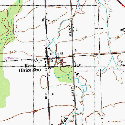 Topographic Map of Kent Cemetery, NY