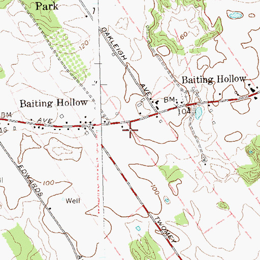Topographic Map of Fox Hollow Farm, NY