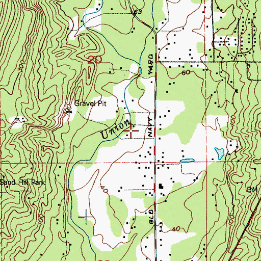 Topographic Map of Viola Creek, WA