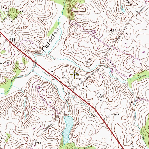 Topographic Map of Loudoun County Animal Shelter, VA