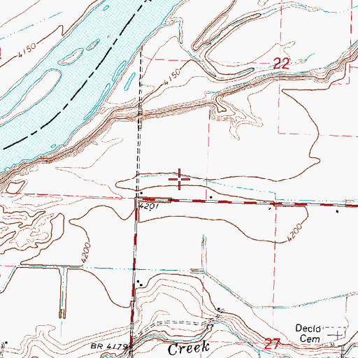 Topographic Map of G 2 Lateral, ID
