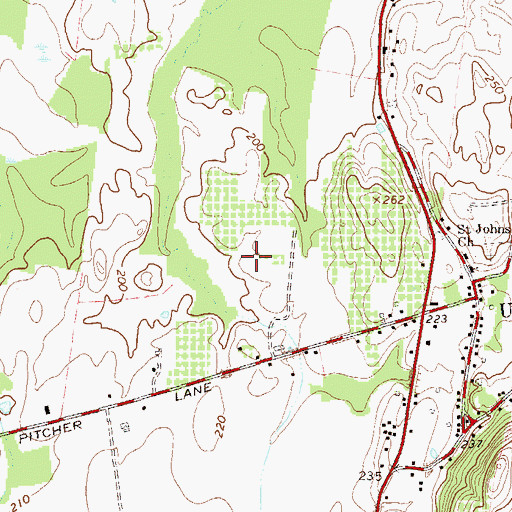 Topographic Map of Greig Farm, NY