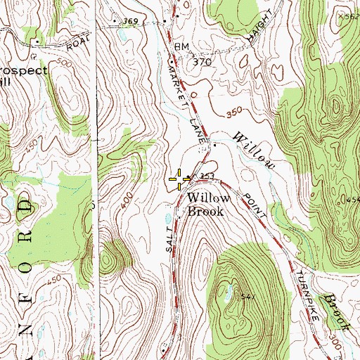 Topographic Map of Willow Brook Gardens, NY