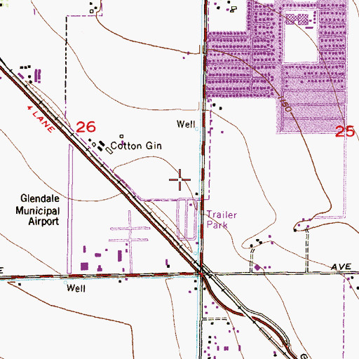 Topographic Map of Redwood Academy, AZ