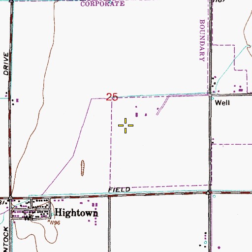 Topographic Map of Kyrene Traditional Academy Sureno Campus, AZ