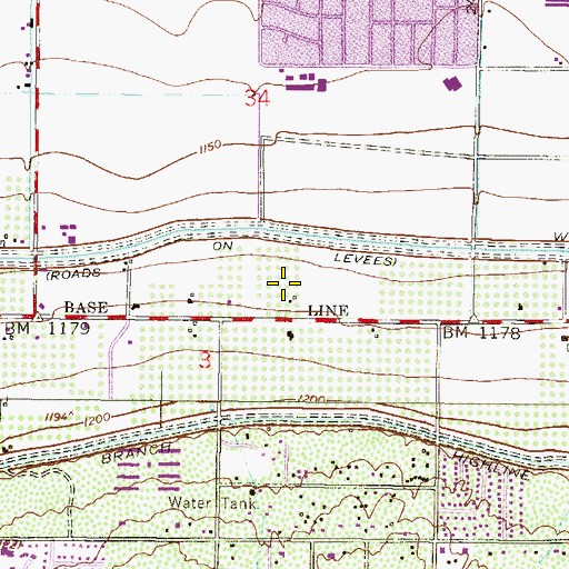 Topographic Map of 91st Psalm Christian School, AZ