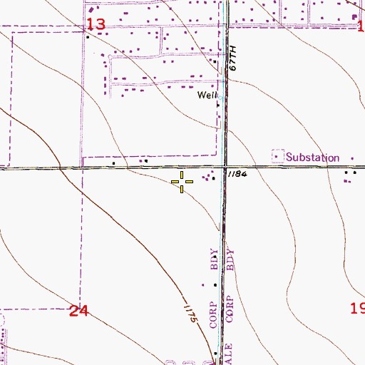 Topographic Map of Austin Centers for Exceptional Students, AZ