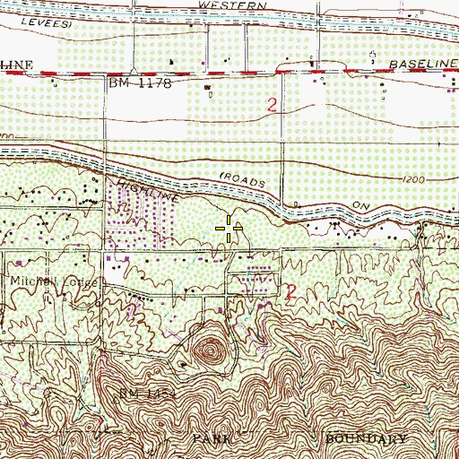 Topographic Map of Cloves C Campbell Sr School, AZ