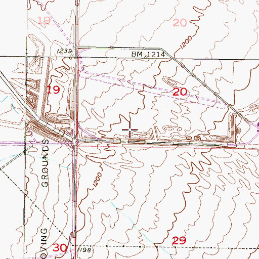 Topographic Map of Verrado High School, AZ